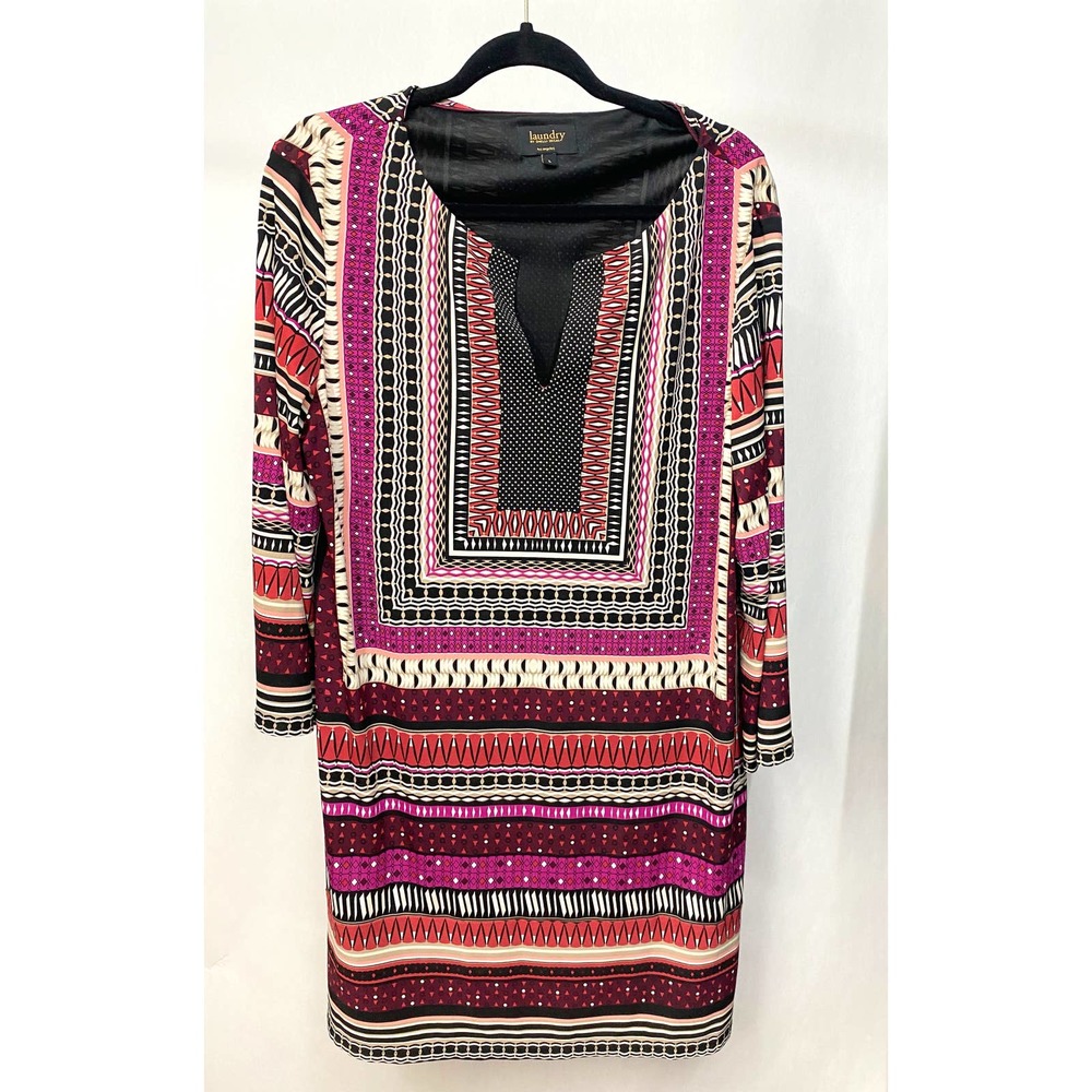laundry by Shelli Segal Boho Risque Dress Multicolored Size Large